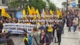 Türkiye’de öğretmenler okullardaki şiddete karşı “tek yürek” eylemiyle meydanlarda 