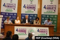 HDP 4. Olağanüstü Kongresi Ankara'da Dünya Ticaret Merkezi'nde yapıldı.