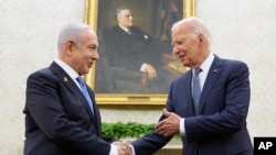 İsrail’in İran’ın balistik füze saldırısına vereceği karşılık beklenirken ABD Başkanı Joe Biden ve İsrail Başbakanı Benyamin Netanyahu telefonda görüştü, 9 Ekim 2024.